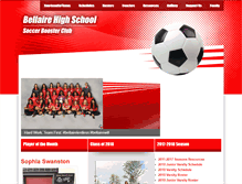 Tablet Screenshot of bellairesoccer.org